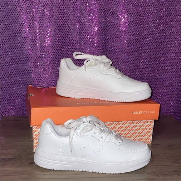 Fabletics Shoes - USED Fabletics Woman’s White Sneakers